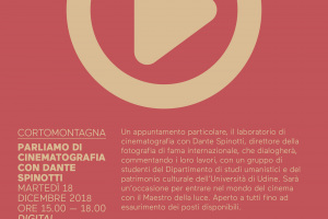 2018-Cortomontagna 18-12: Spinotti all’Università di Udine